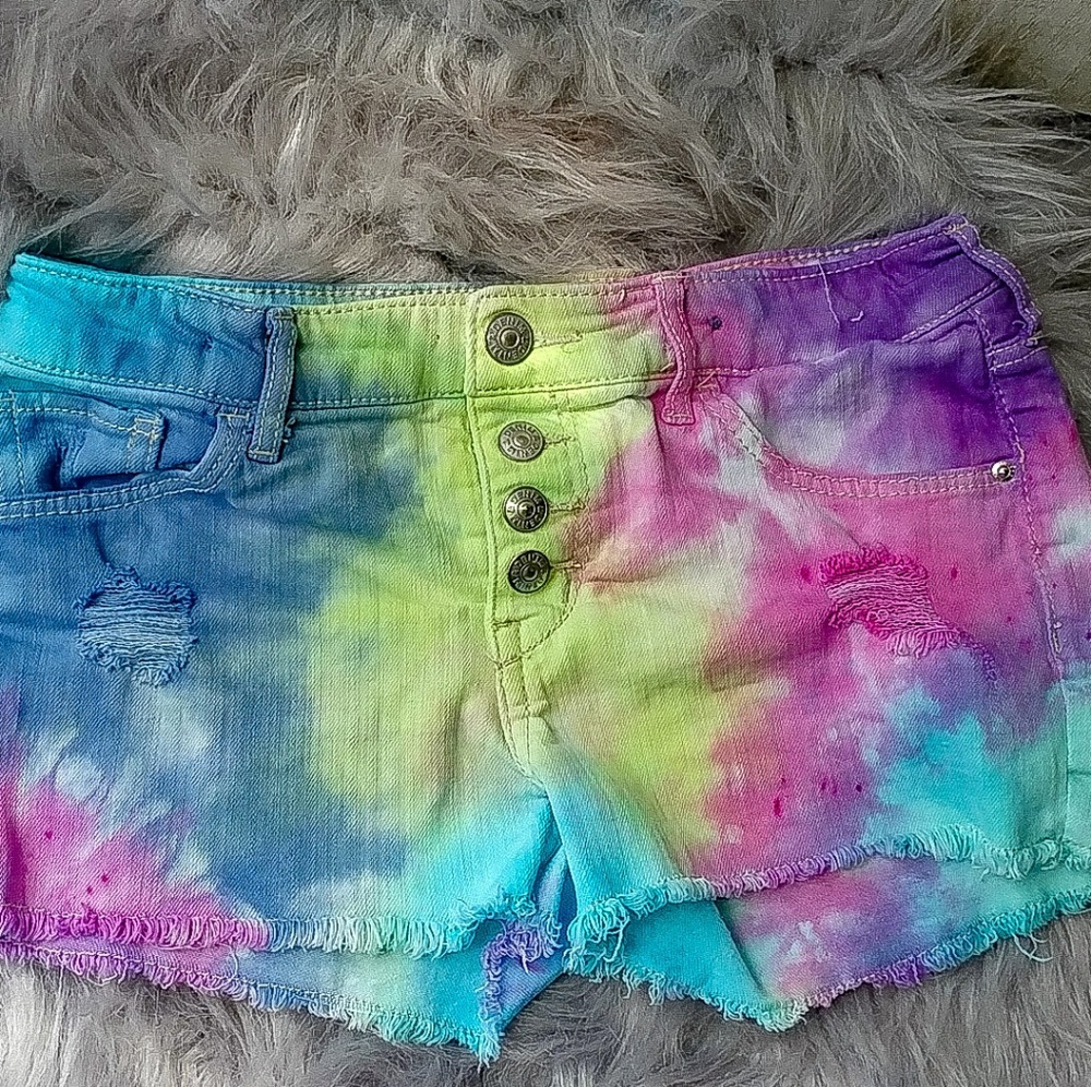 Girls tie dye shorts